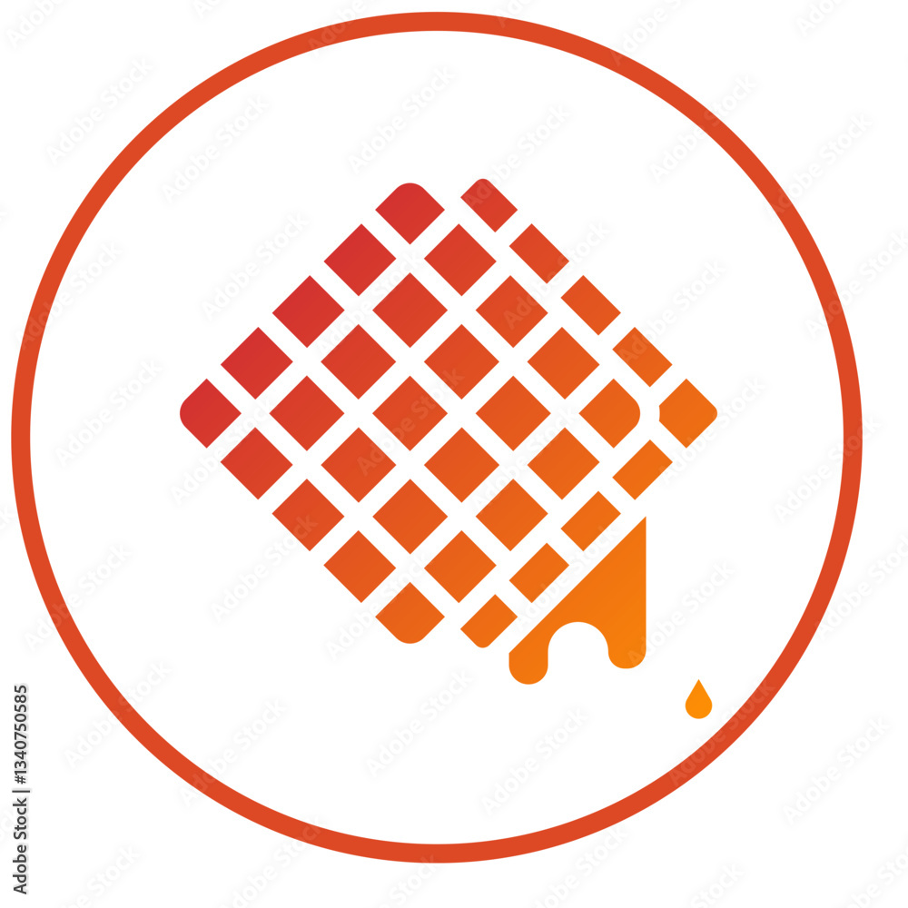 Vector Design Waffle Icon Style Vector Design Waffle Icon Style