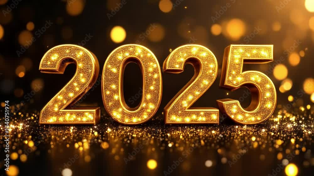 Glimmering Gold 2025 New Year's Design Glimmering Gold 2025 New Year's Design