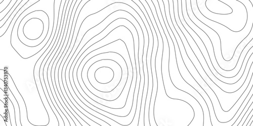 Abstract Blank Detailed Topographic Contour Map Subtle White Vector Background.White wave paper curved reliefs abstract background,paper texture Imitation of a geographical map,