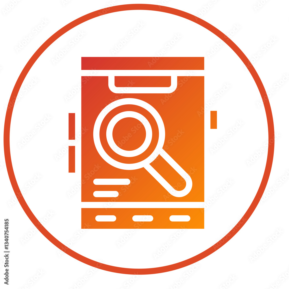 Vector Design Mobile Research Icon Style Vector Design Mobile Research Icon Style