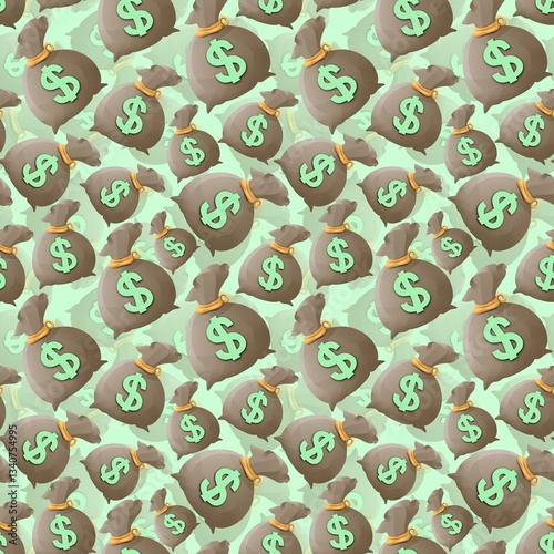 money seamless pattern. perfect for fabric, textile, wallpaper and template design concept