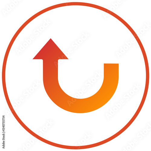 Vector Design Turn Up Icon Style
