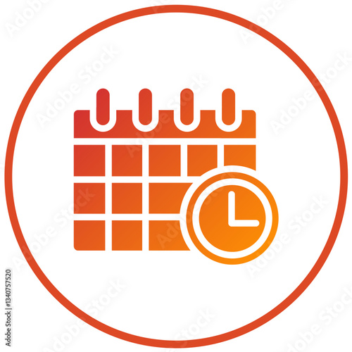 Vector Design Deadline Icon Style