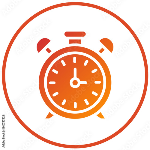 Vector Design Alarm Clock Icon Style