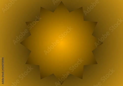 Golden star background, Gold and black gradient wallpaper.