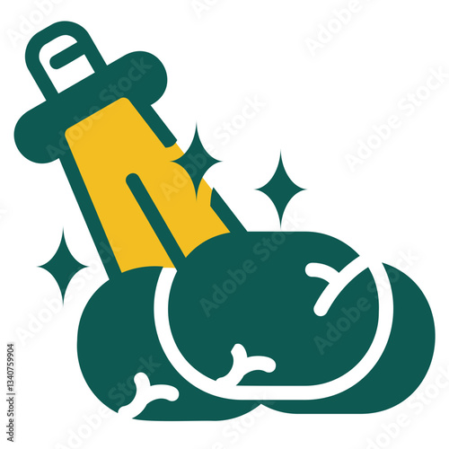 Sword green icon
