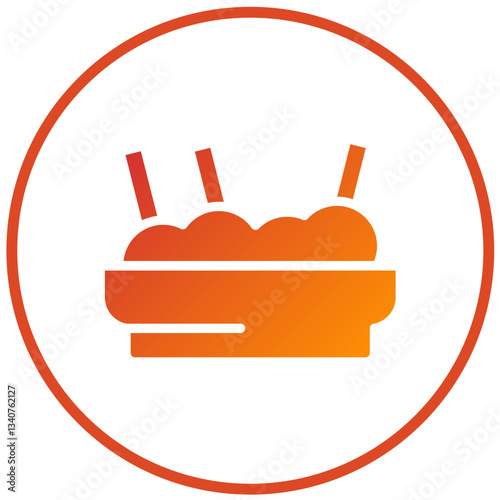 Hummus Vector Design Icon Style