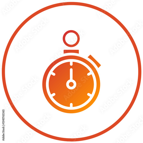 Stopwatch Vector Design Icon Style
