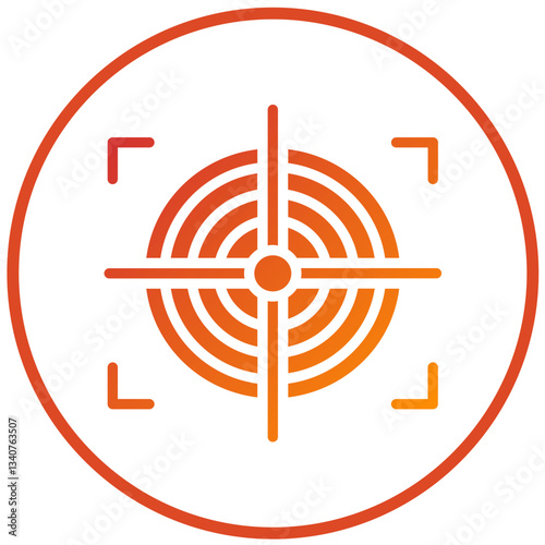 Crosshair Vector Design Icon Style