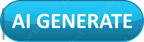 Ai generate button. Button element for web design and mobile devices. Vector illustration