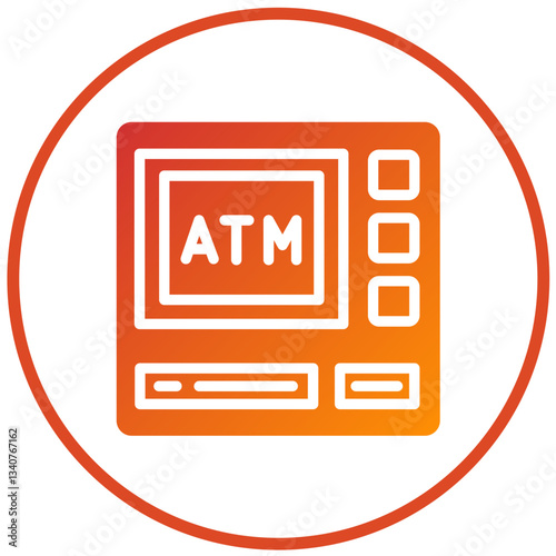 Vector Design ATM Icon Style
