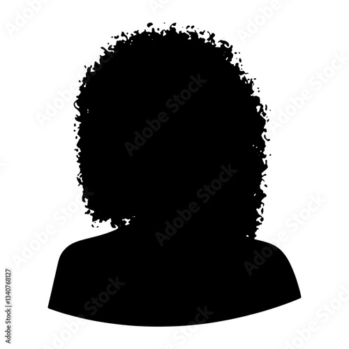 People avatar silhouette hairstyle portrait vector