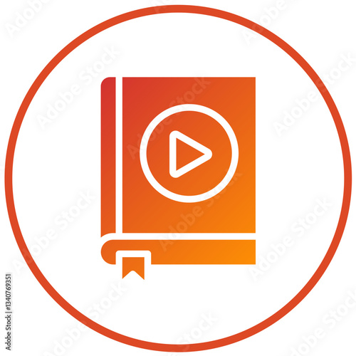 Vector Design Audiobook Icon Style