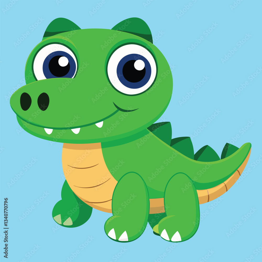 Fototapeta premium Cute Alligator Mascot for Logos and Stickers