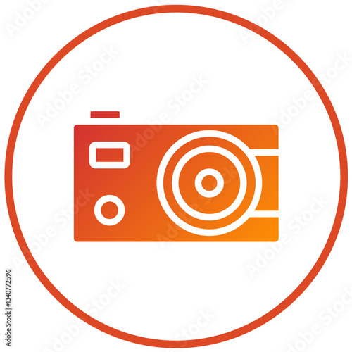 Vector Design Compact Camera Icon Style