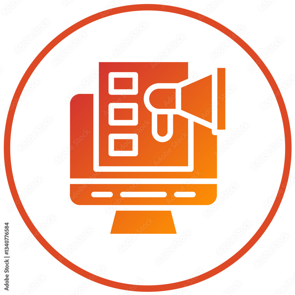 Vector Design Digital Marketing Icon Style Vector Design Digital Marketing Icon Style