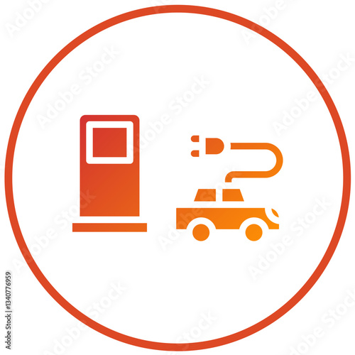 Vector Design Electric Station Icon Style