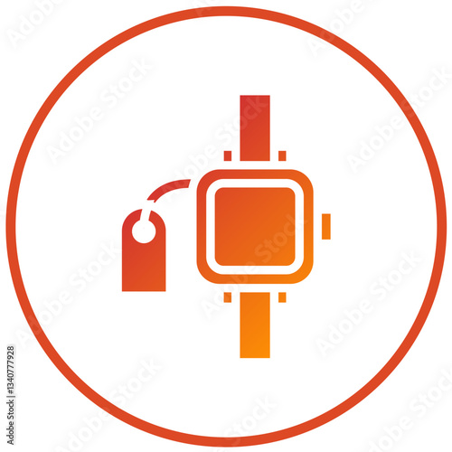 Vector Design Wristwatch Sale Icon Style