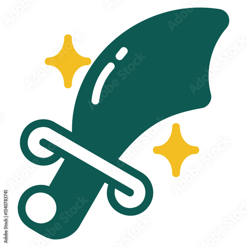 Sword green icon
