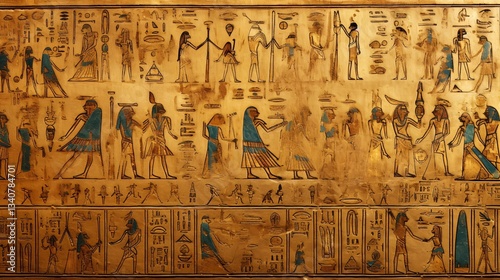 古代エジプトの壁画のような背景