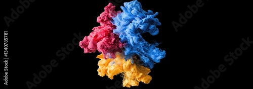 Abstract Colorful Ink Blots