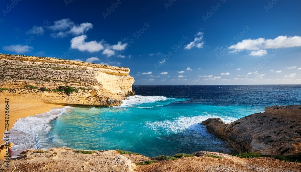 maltese beach seashore of malta maltese beach seashore of malta