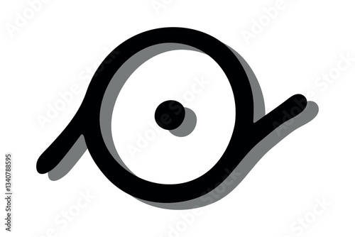 Hand drawn epicene gender identity icon Symbol used to represent sex and gender