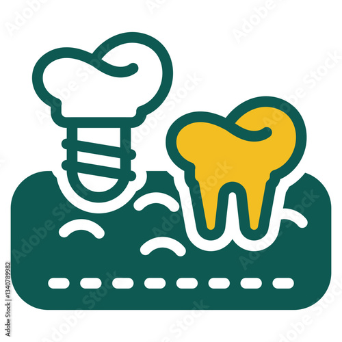 Implant green icon