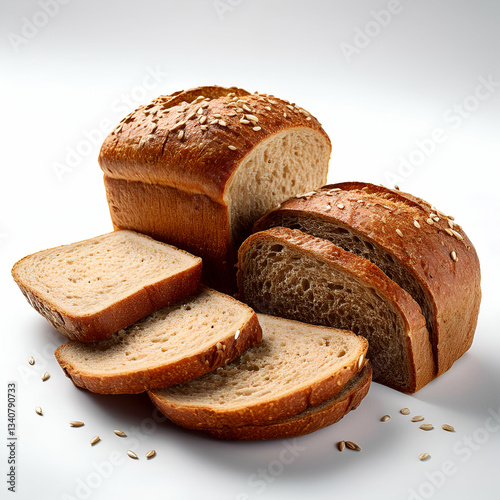 Golden-crusted Artisan Loaves, Freshly Baked And Sliced, Promising A Delightful Taste And Heartwarming Aroma, Showcasing A Rustic Charm