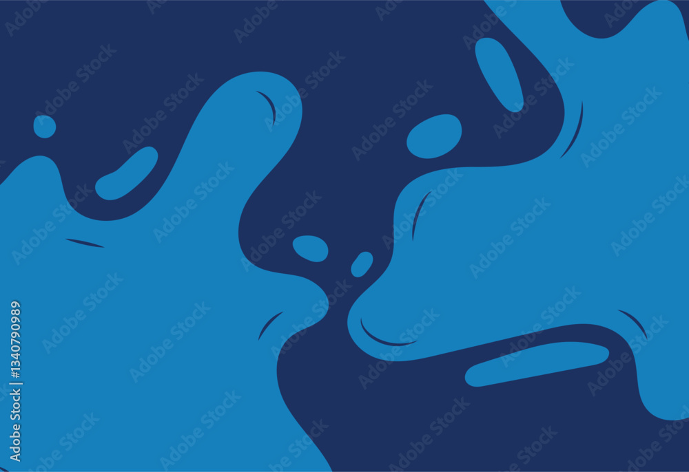 Blue paint splashes background. Vector illustration of blue paint splashes. Blue paint splashes background. Vector illustration of blue paint splashes.
