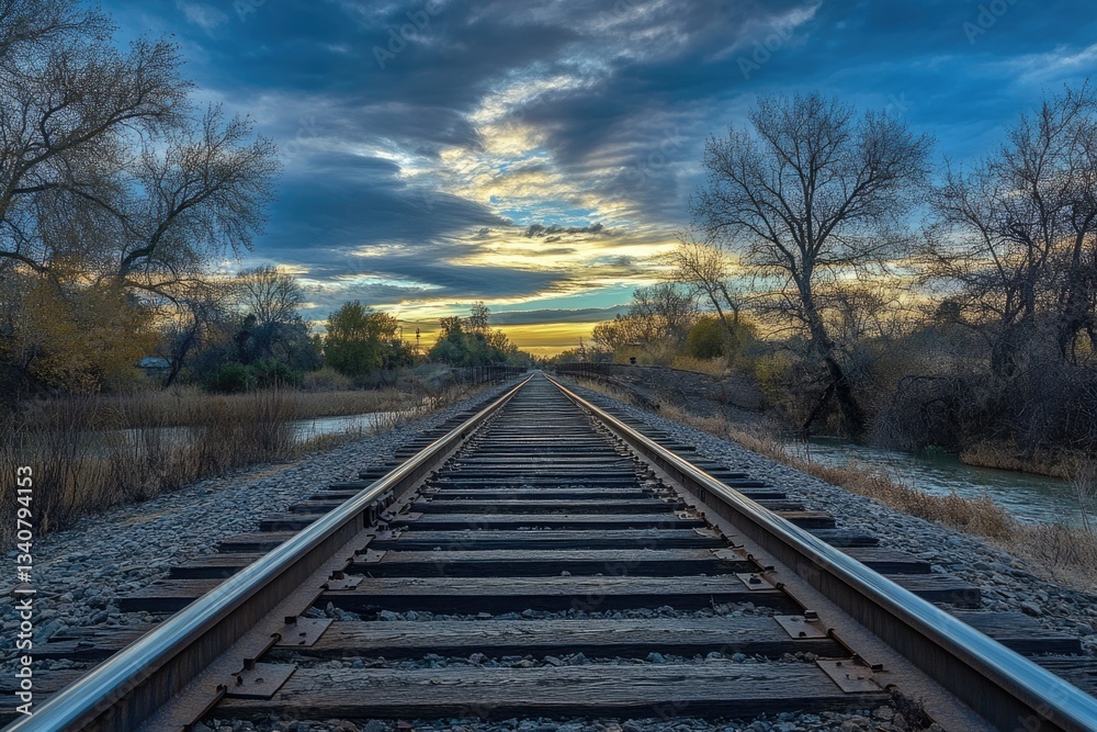 Fair Oaks Bridge Over American River: Elegant Architecture in Nature's Blue Landscape
