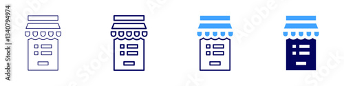 Lookalike audience icon in 4 different styles. Thin Line, Line, Bold Line, Duotone. Duotone style. Editable stroke