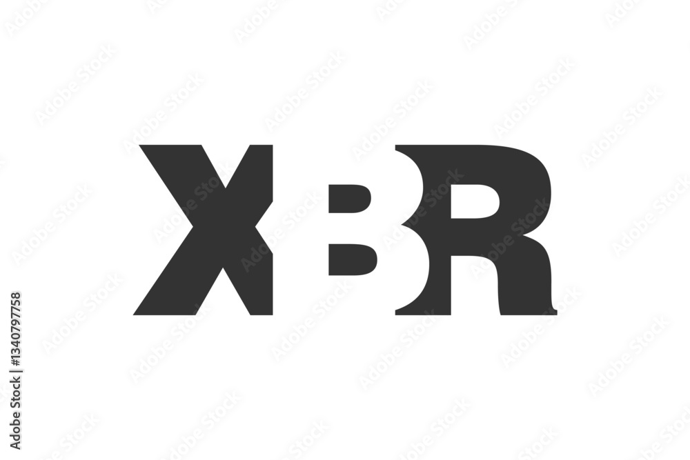 XBR logo design. Initial letter X B R bold font style for tech startups, consulting, corporate branding. Creative company name, headlines typography identity, trendy logotype. XBR logo design. Initial letter X B R bold font style for tech startups, consulting, corporate branding. Creative company name, headlines typography identity, trendy logotype.