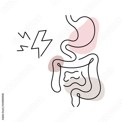 Digestive Problems medical illustration