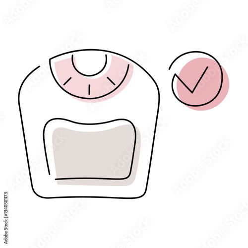 Weight management medical illustration