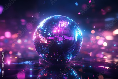 a disco ball planet. 