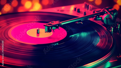 vinyl record player background
