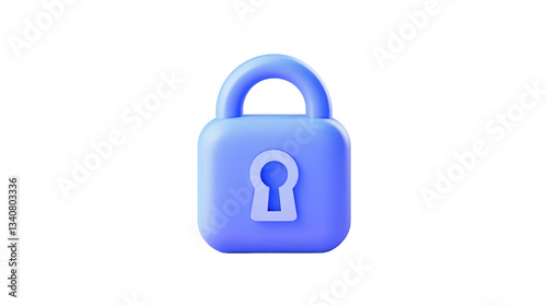 This blue lock icon illustrates the concept of security and privacy, commonly used in digital contexts to signify safe online interactions and data protection measures