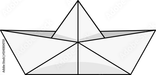 Origami Paper Boat Illustration
