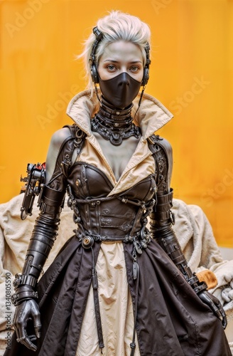 Deidades Digitales -- Esta serie de imágenes explora una visión futurista donde la moda, la tecnología y la identidad se fusionan en un universo cyberpunk y neofuturista.