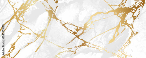 Gold marble texture, luxury background, white marble banner