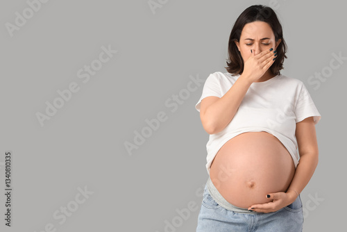Pregnant woman suffering fr...