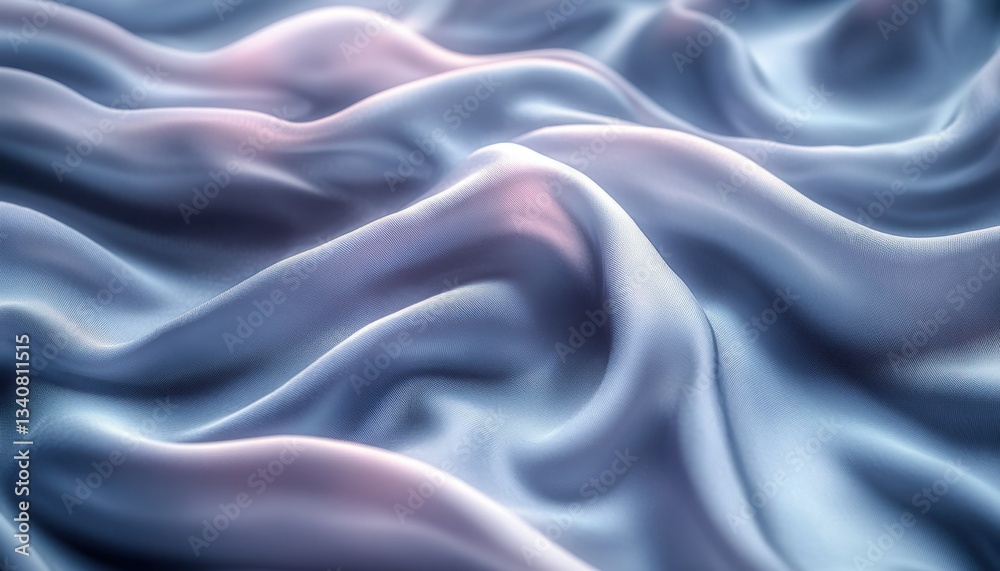 Obraz premium Cloud gray silk with gentle movement calming and smooth..