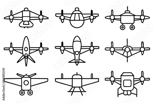 aero lift pro line art illustration design concept.eps