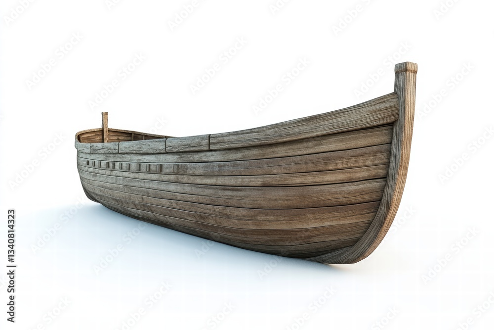 A Noah ark and isolated on a white background, ultra-realistic, high detail A Noah ark and isolated on a white background, ultra-realistic, high detail