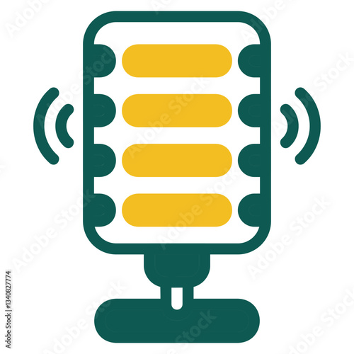 Microphone green icon