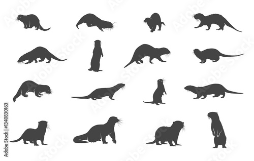 Otter svg, Otter silhouette, Sea otter silhouette, Sea otter svg, Otter vector, Otter clipart, River otter svg.
