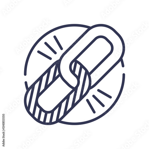 Chain link symbolizing franchise connection and partnership.