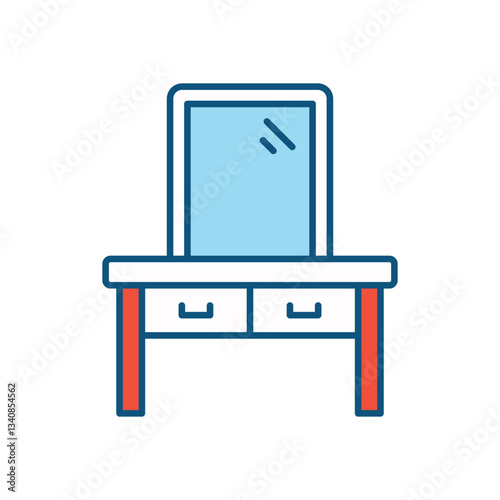 Dressing Table vector icon