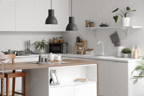 Interior of modern kitchen ...
